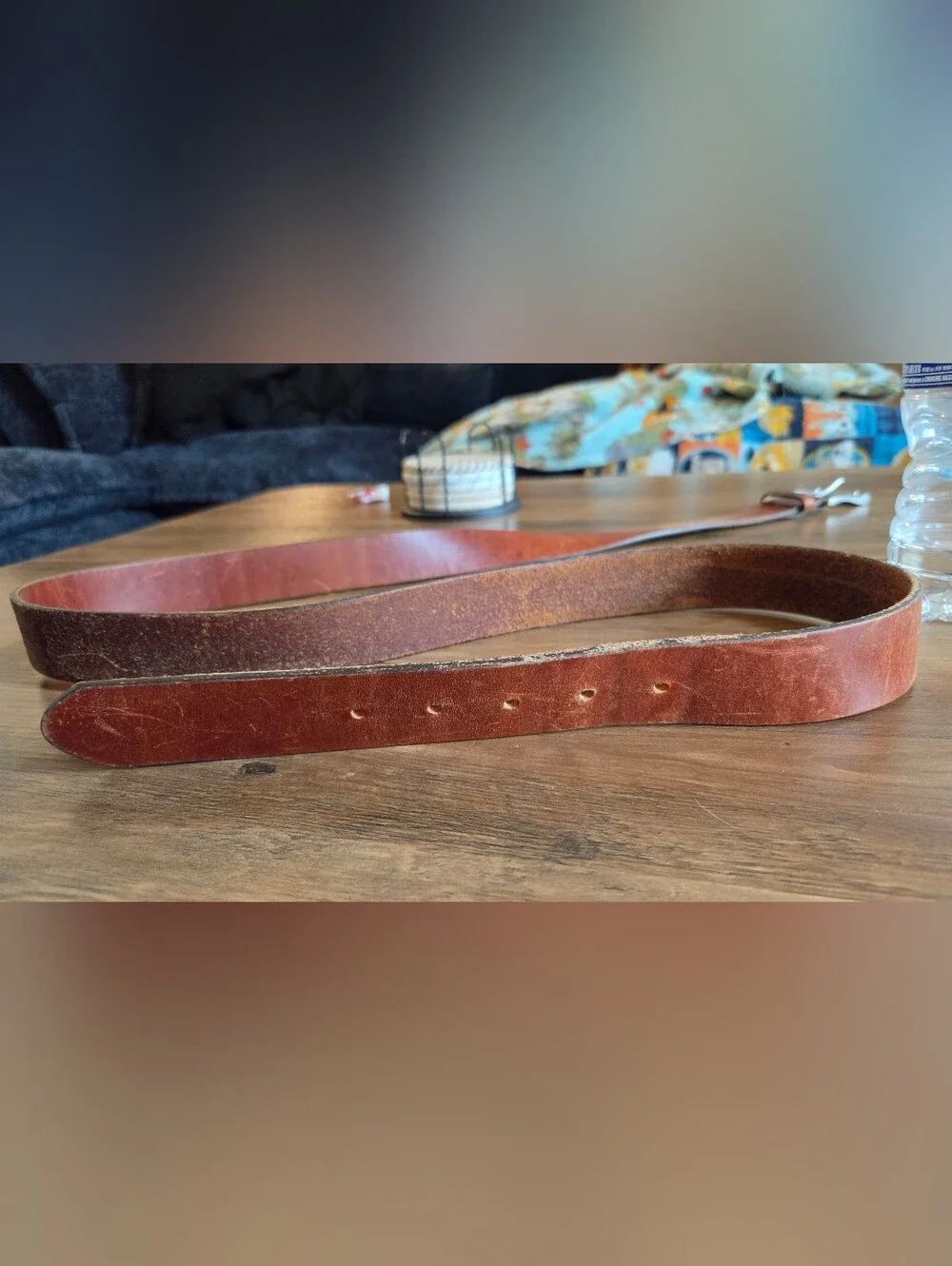 L.L. Bean Men's Brown Leather Belt - 46